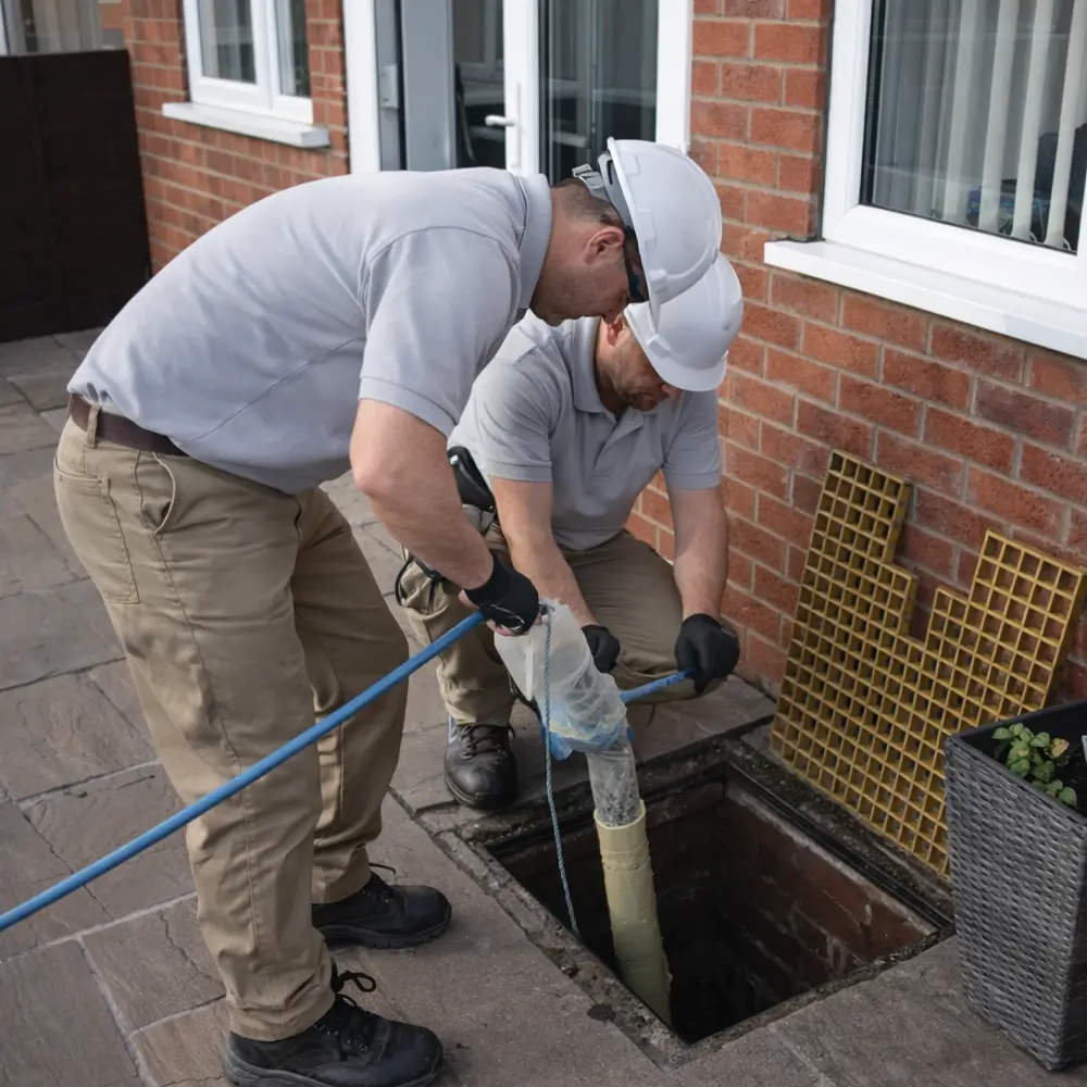 Blocked drain repair service in Wallingford